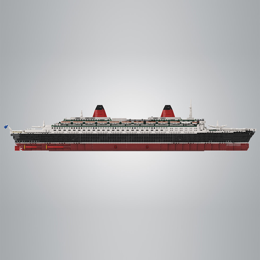 MOC-62291 1/400 Scale SS-France v2 Ocean Liner Building Block Set(3325PCS) - cubertime