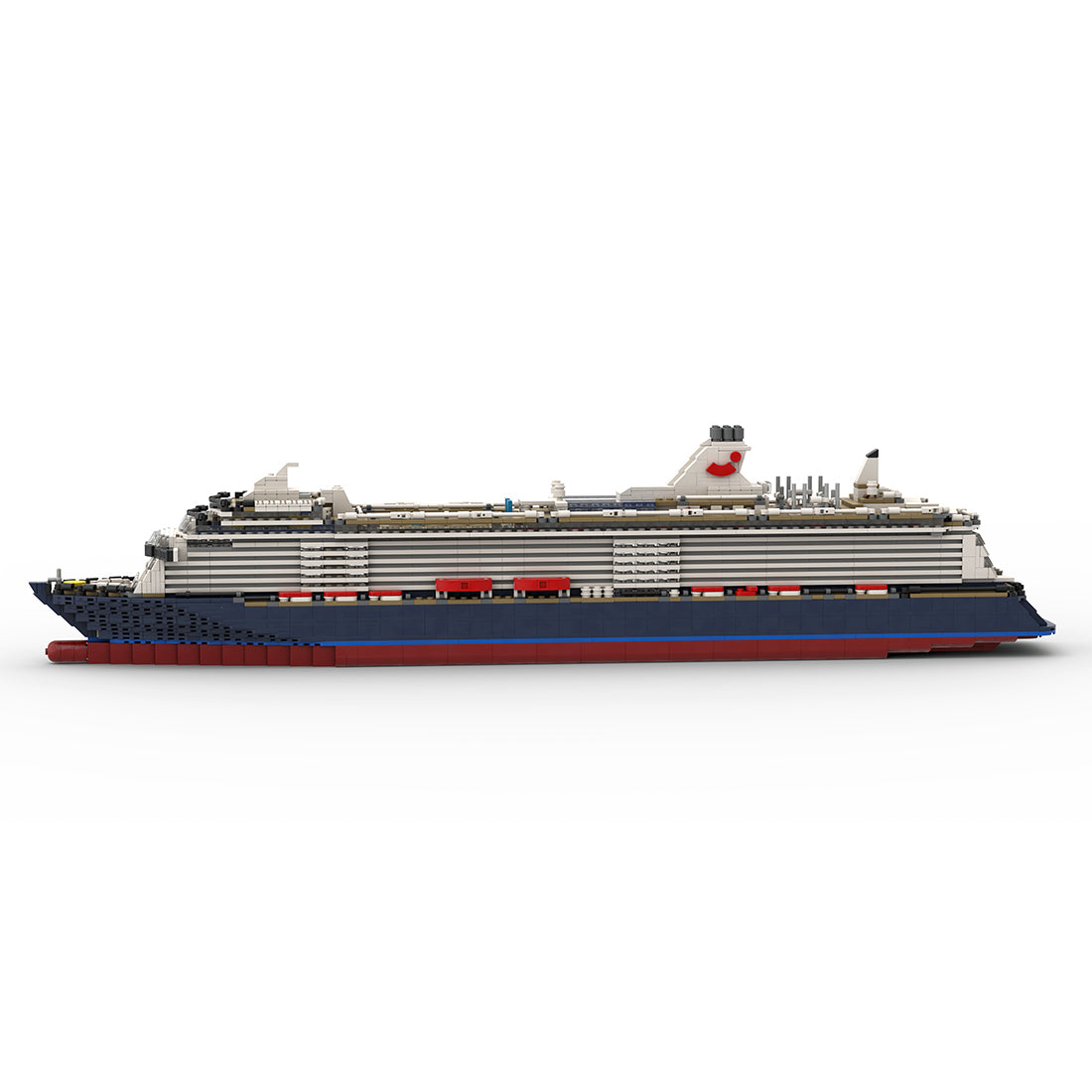MOC-68011 & MOC-174915 1:400 Scale Mein Schiff 3 Cruise Ship Building Blocks Set (3295PCS) - cubertime