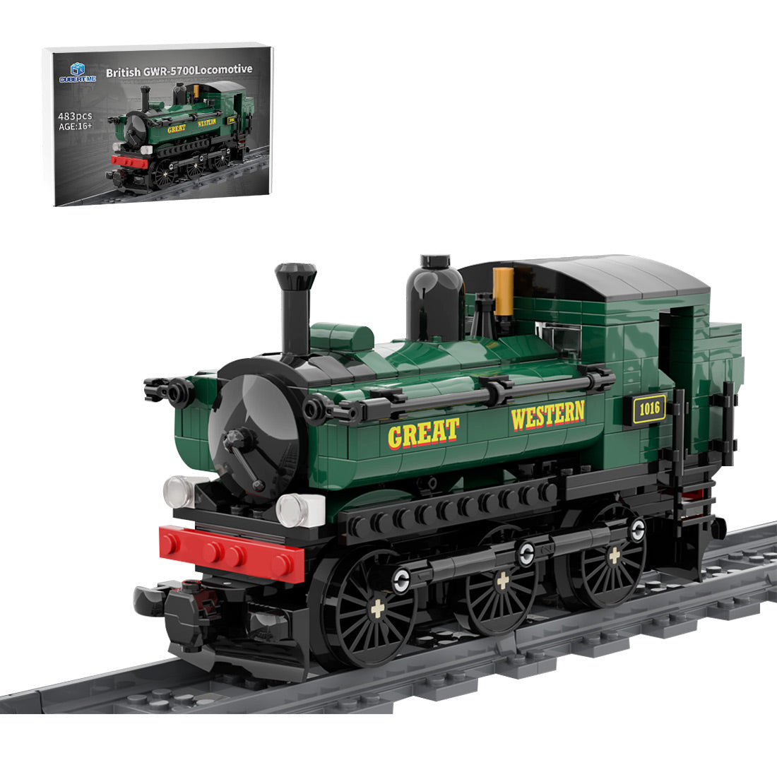MOC-91327 Locomotive britannique GWR-5700 – Jeu de construction (418 pièces)