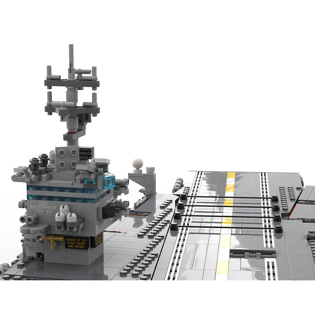 MOC 1/350 UCS USS Enterprise CVN-65 Nuclear-powered Aircraft Carrier Military Model Building Blocks Set (4941PCS) - cubertime