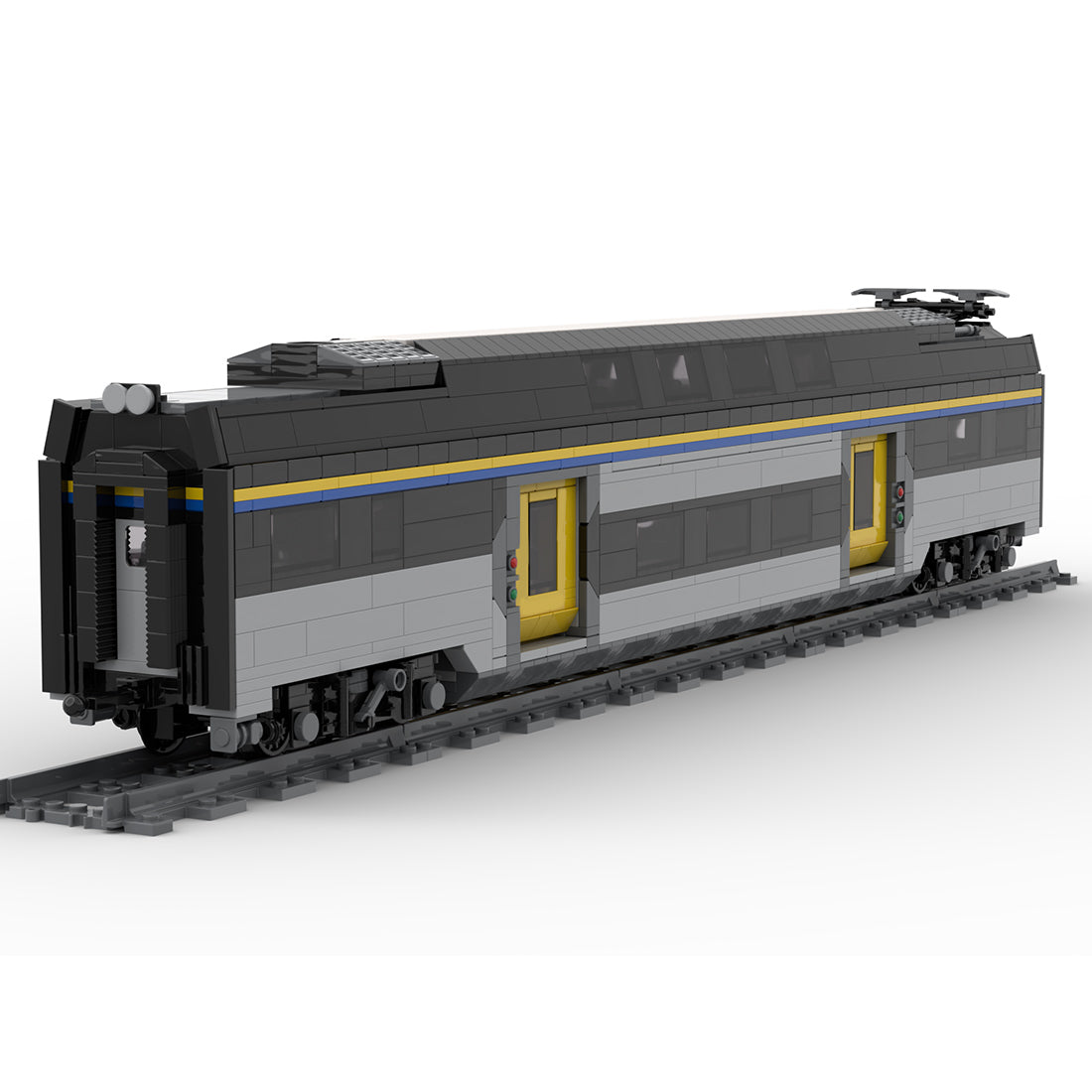 MOC ETR521"Rock" Italian Train Set, ETR Passenger Train Building Blocks Carriage Model(1419PCS) - cubertime
