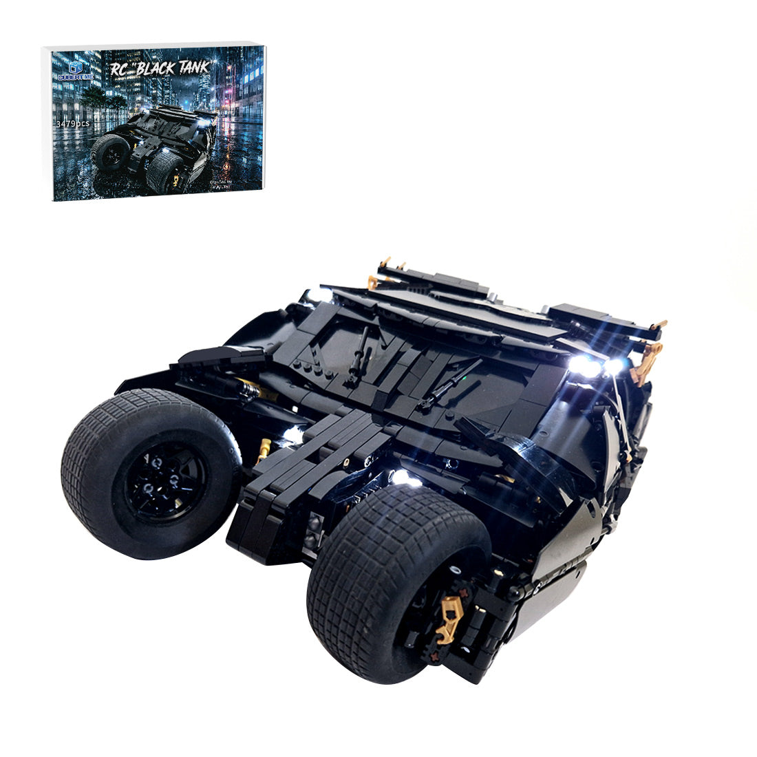 MOC RC Batman Dark Knight Tumbler Building Blocks Set (3479 PCS) - cubertime