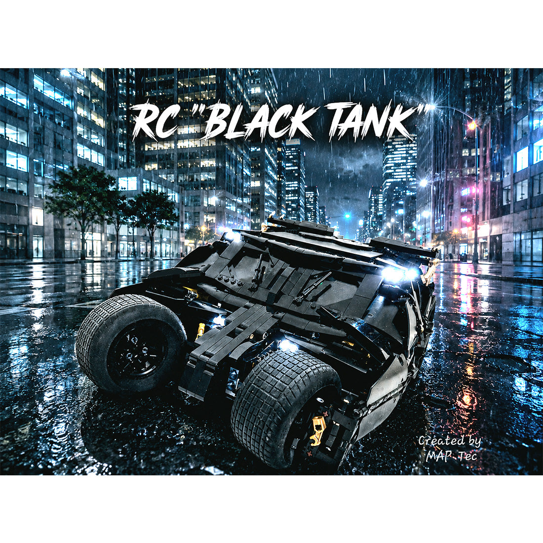 MOC RC Batman Dark Knight Tumbler Building Blocks Set (3479 PCS) - cubertime
