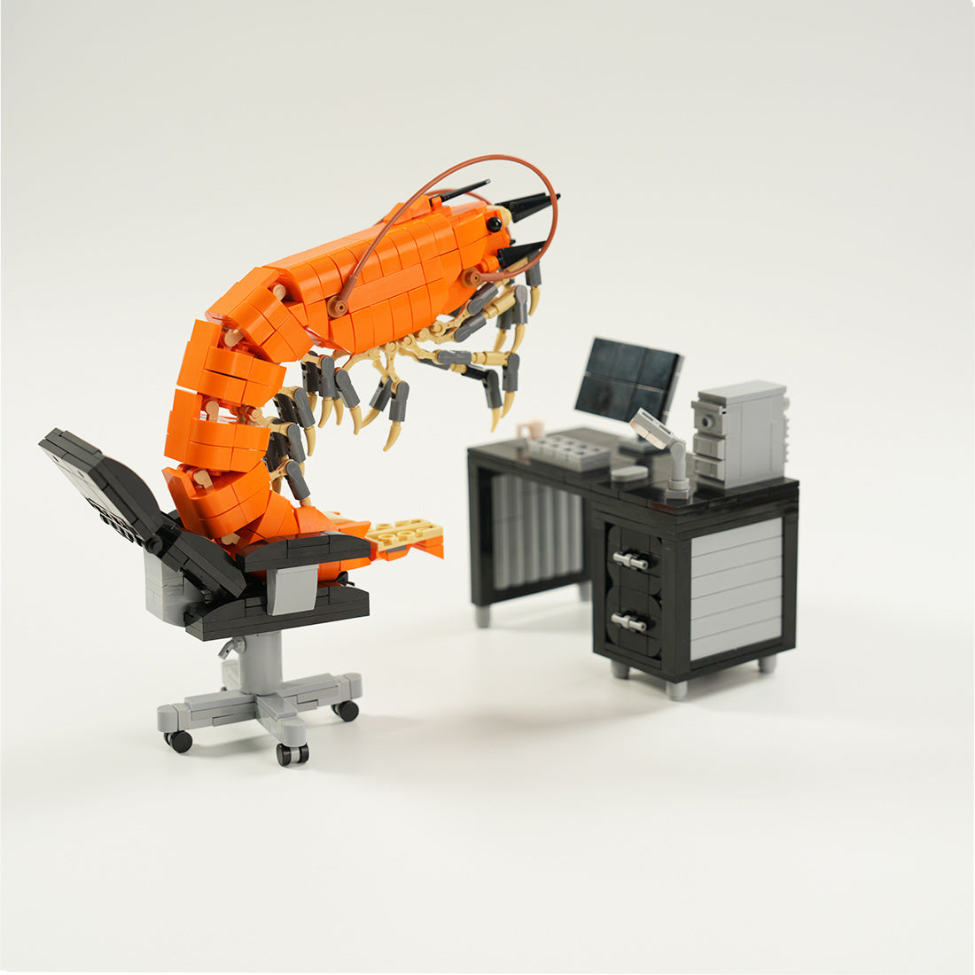 MOC Working Shrimp Man Building Blocks Set (675PCS) - cubertime