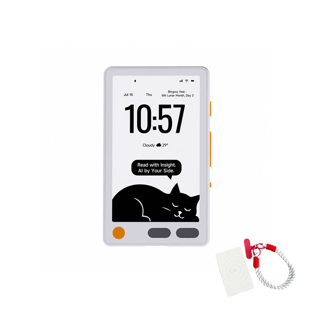 Metalio E-Ink 4 AI E-Reader, 3.97-Inch 235 PPI E-Ink Touchscreen, Ultra-Lightweight 70 g Portable Ebook Reader with Voice AI, AI Drawing, Audiobook Playback, Open-Source Firmware(Wi-Fi Version) - cubertime