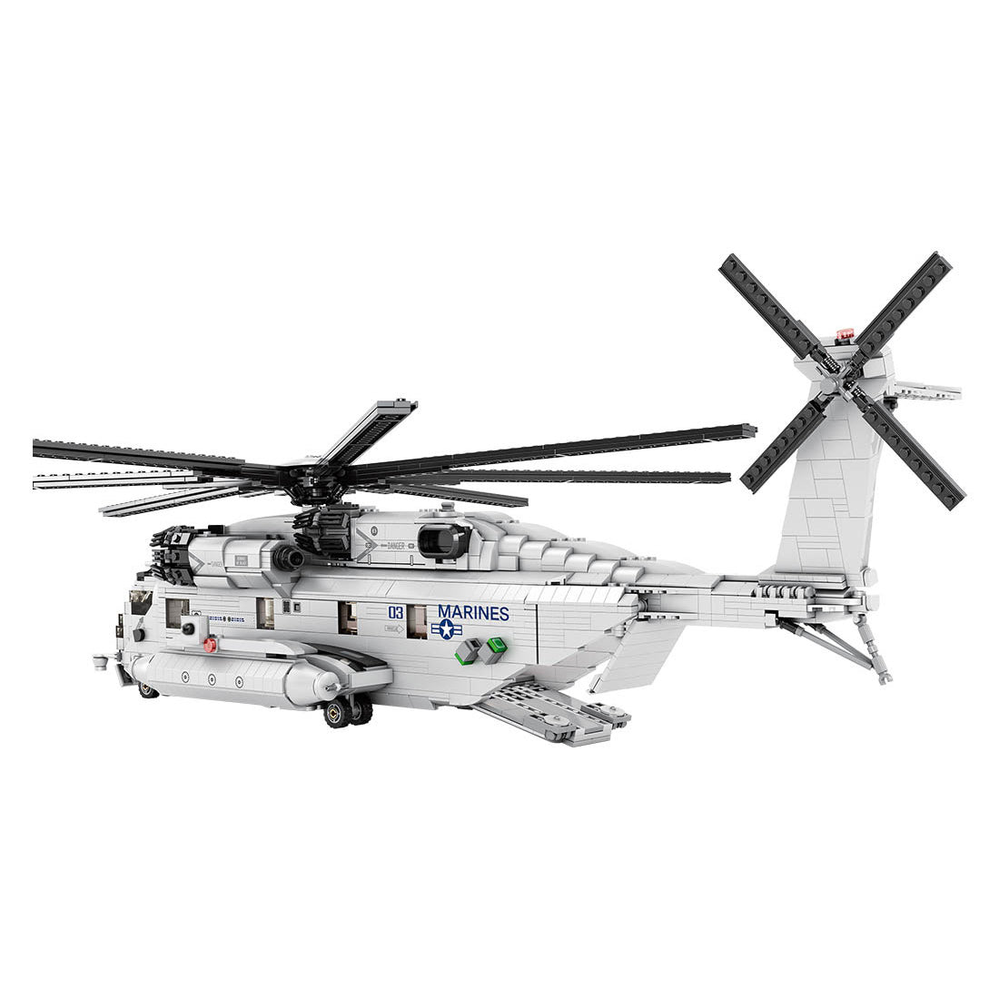 MOC-127265 1/35 Scale CH-53E Super Stallion Modern Military-themed Small Particles Building Blocks Set (2193PCS) - cubertime