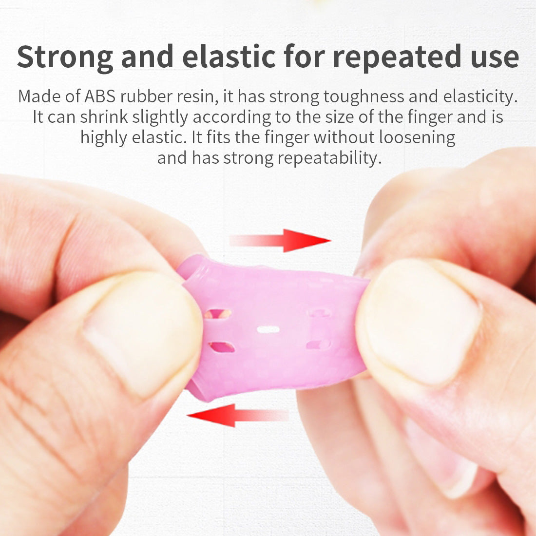 Rubber Finger Sleeves Pain-Free Finger Protection Gear Set of 5 - cubertime