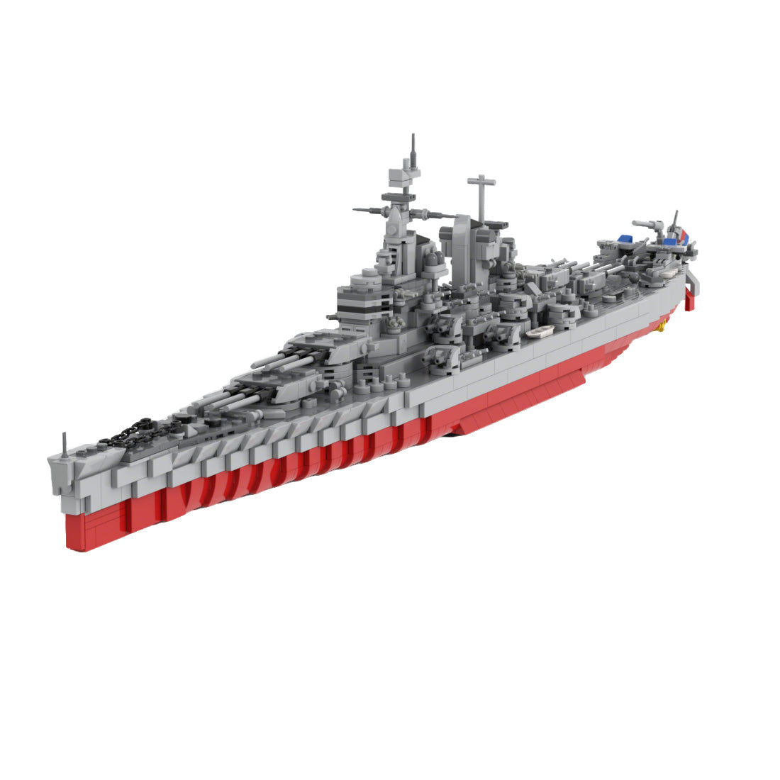 US Navy Super-Battleship Military Ship Building Blocks Set(2087PCS)- cubertime