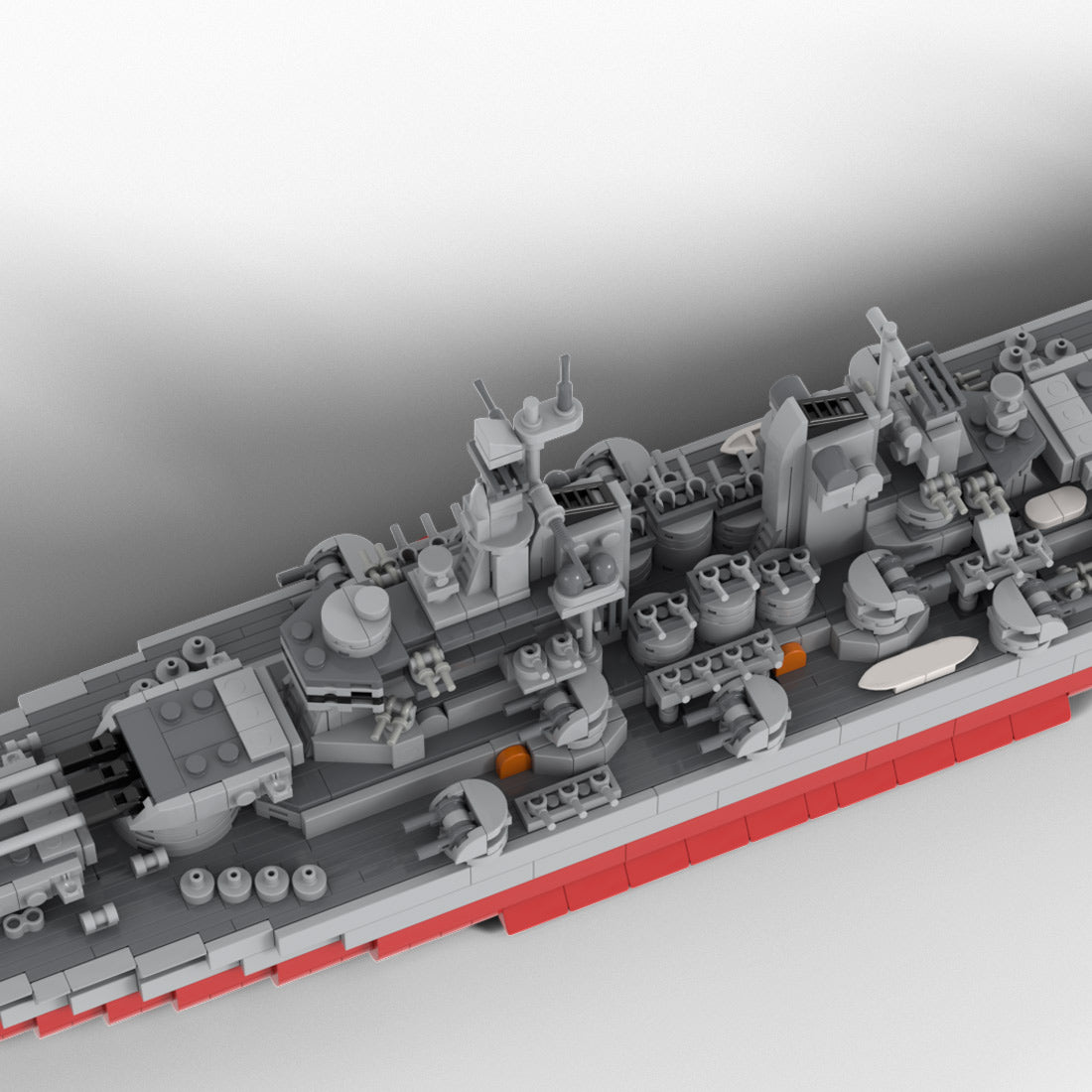 US Navy Super-Battleship Military Ship Building Blocks Set(2087PCS)- cubertime