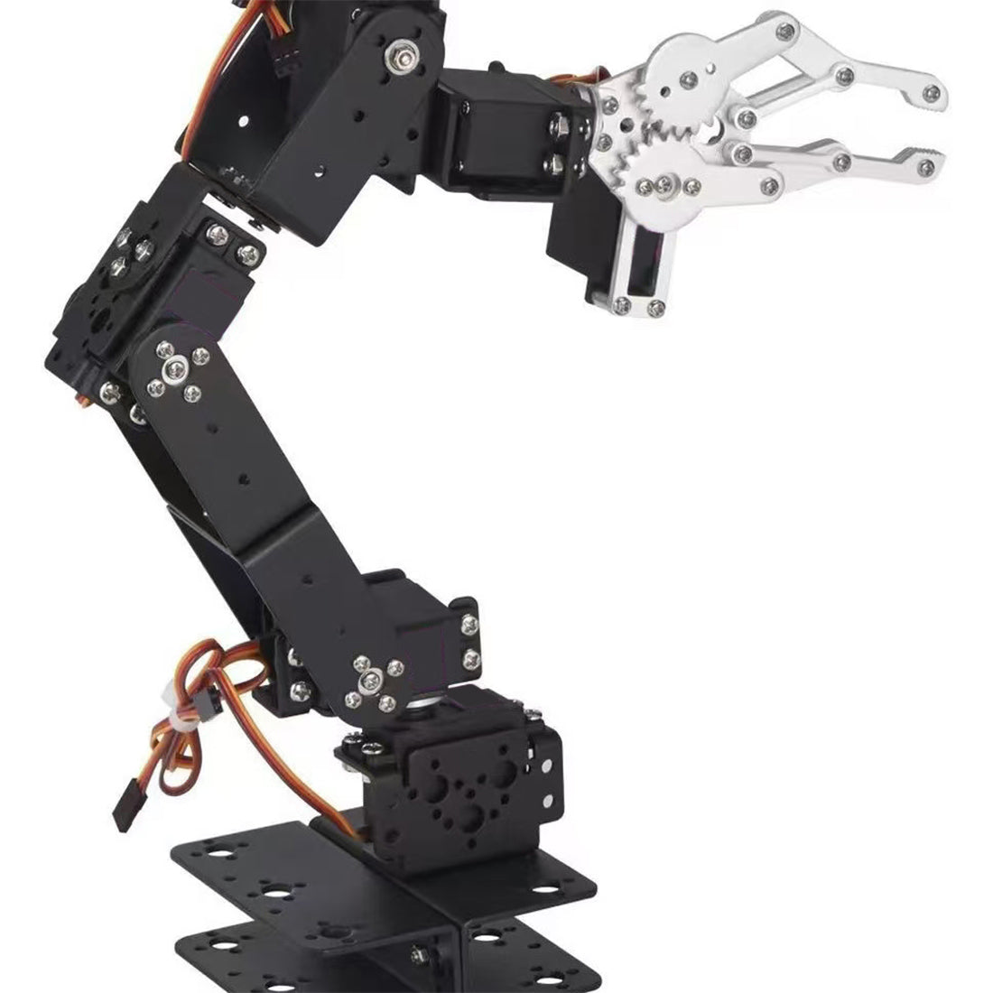 Upgraded 6DOF Robotic Arm Kit Multi Axis Mechanical Manipulator with Actuator Control DIY Assembly Kit for STEM Education Robotics Projects (Unassembled) - CUBERTIME