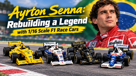 Ayrton Senna: Rebuilding a Legend with 1/16 Scale F1 Race Cars