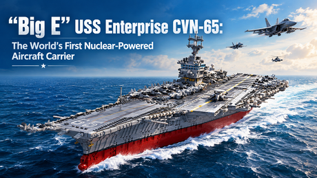 “Big E” USS Enterprise CVN-65:  The World’s First Nuclear-Powered Aircraft Carrier