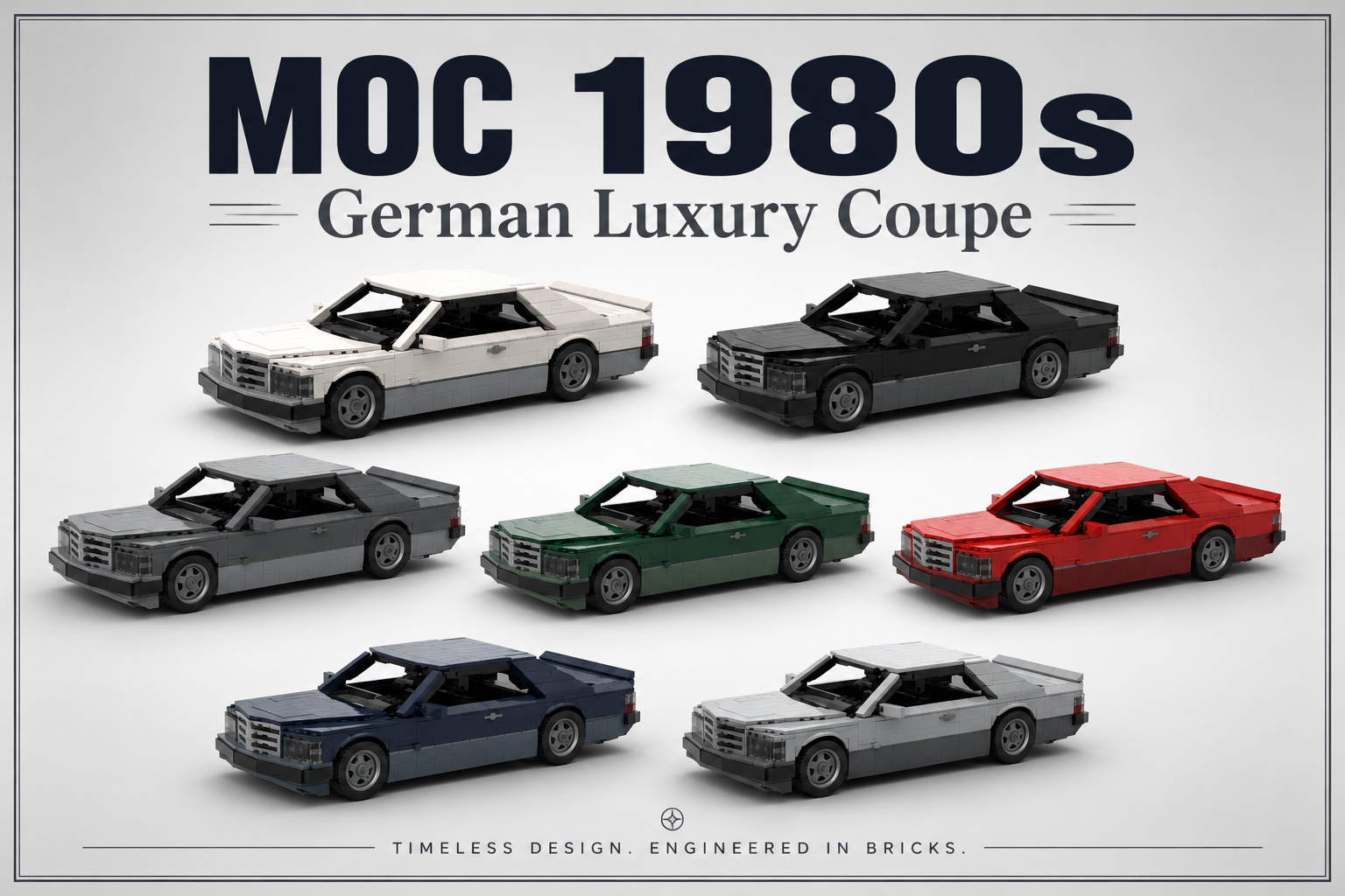 Build a 1980s German GT Coupe with Building Blocks