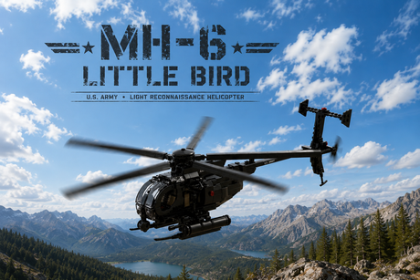 The Killer Egg: MH-6 Little Bird Comes to Life in Building Blocks
