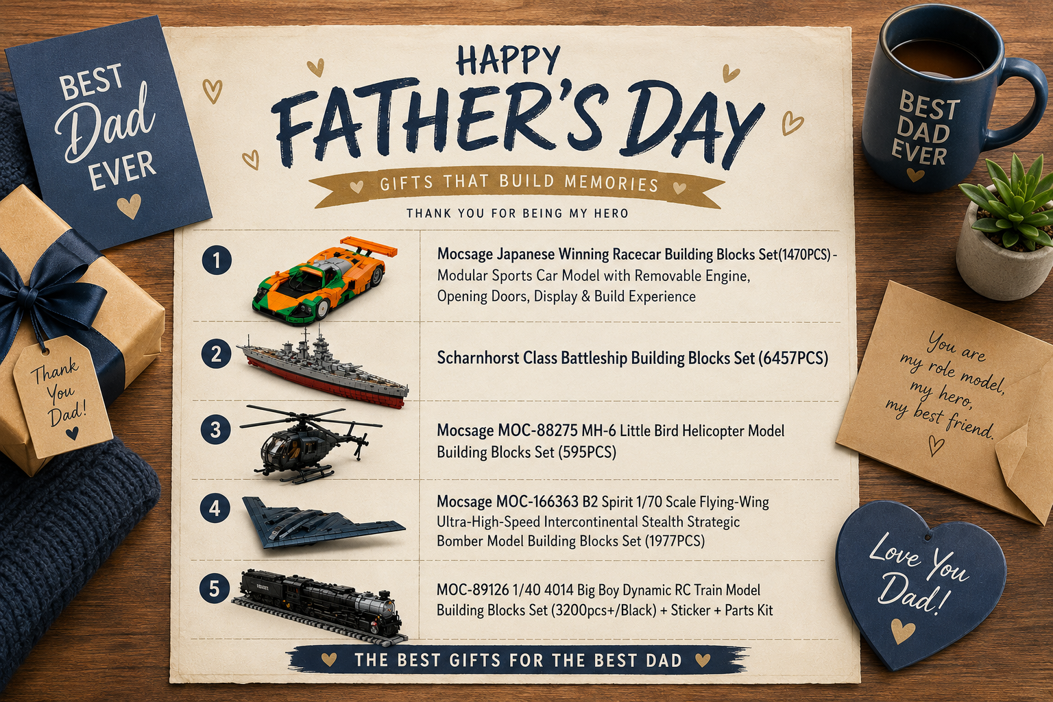 Best Father’s Day Building Block Gifts – 5 Models Dad Will Actually Want to Build