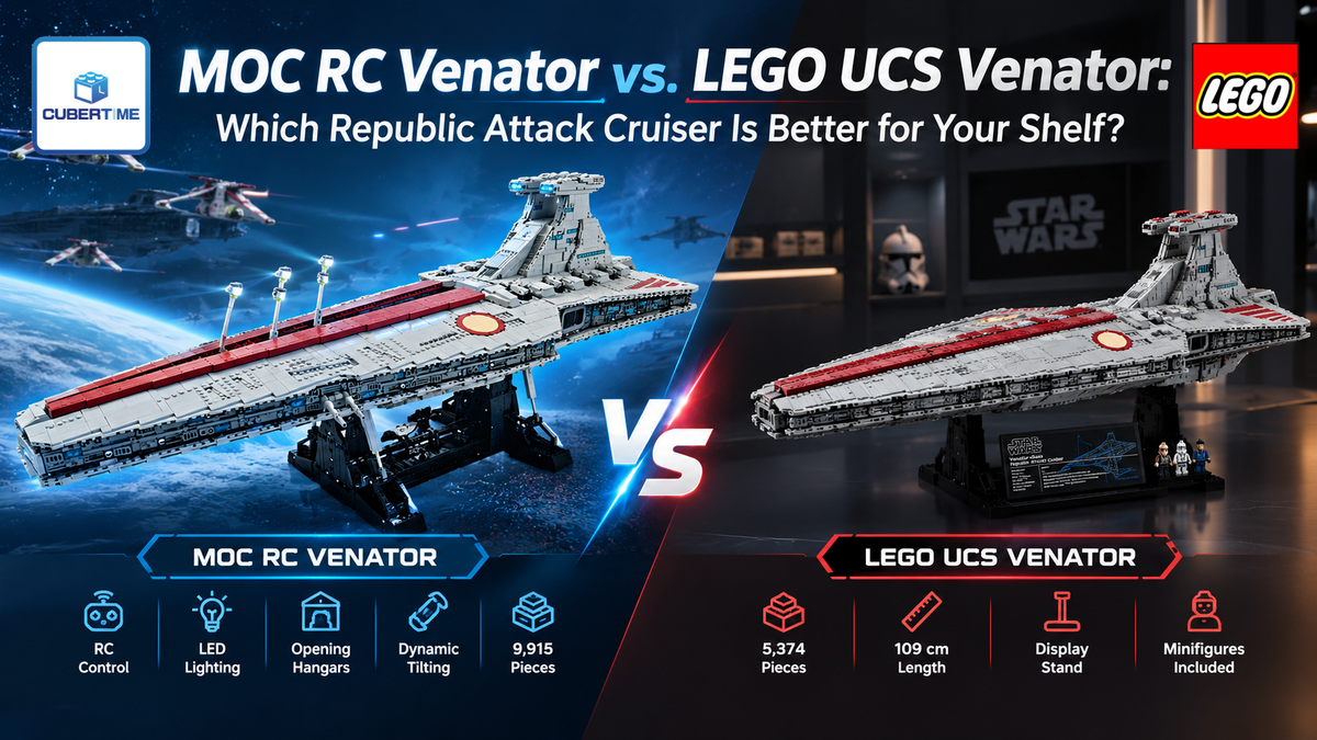 MOC RC Venator vs. LEGO UCS Venator: Which Republic Attack Cruiser Is Better for Your Shelf?