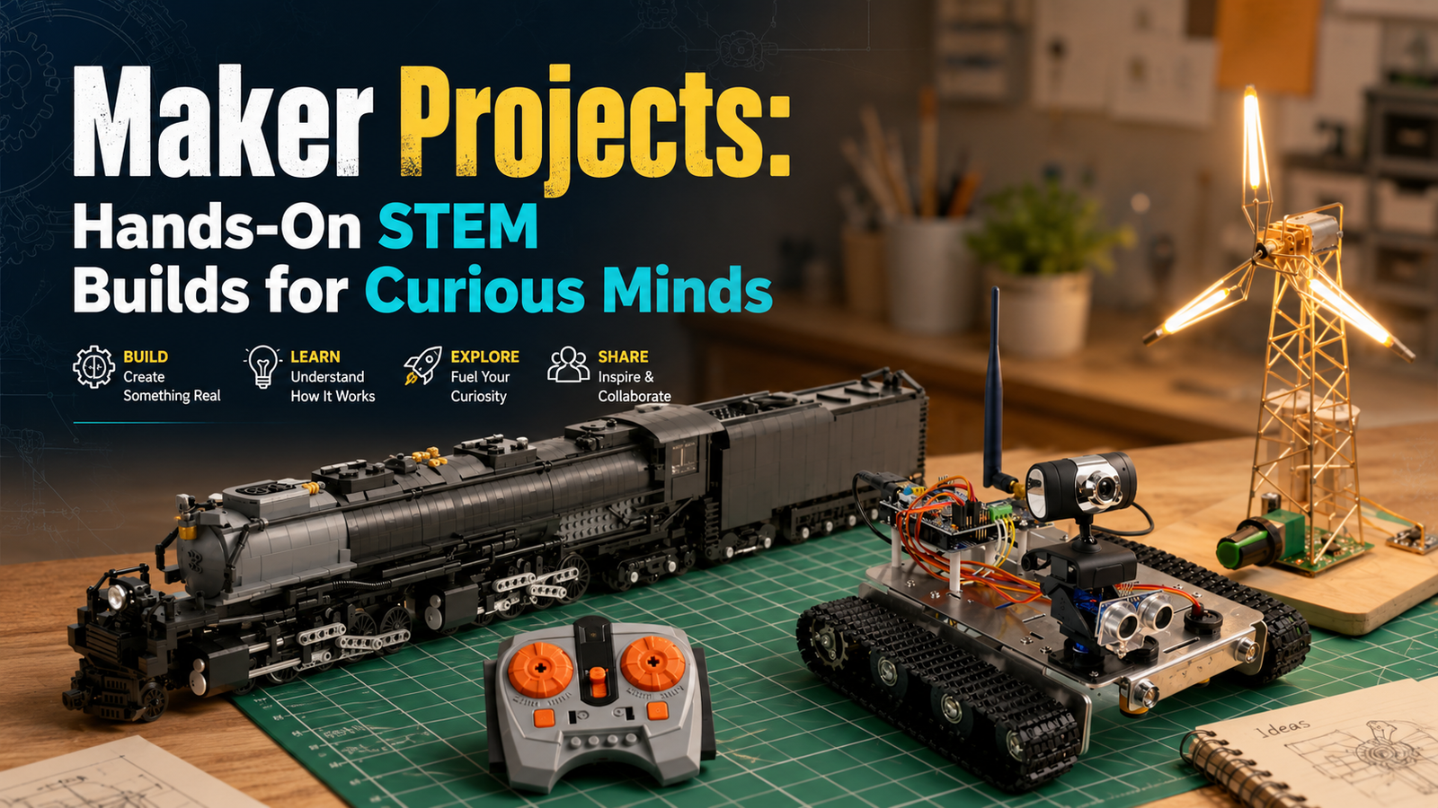 Maker Projects: Hands-On STEM Builds for Curious Minds