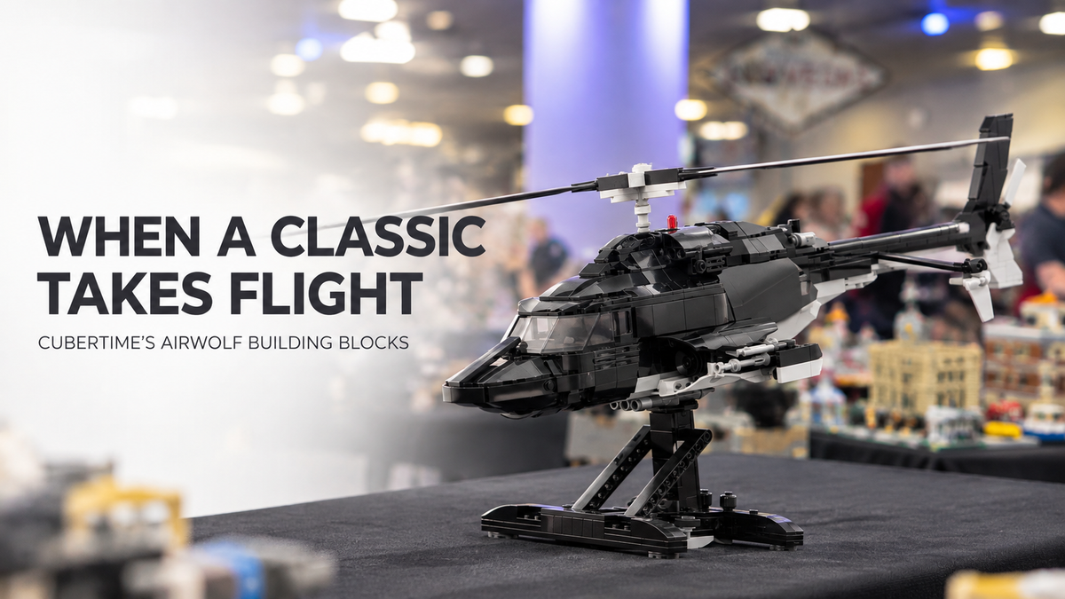 When a Classic Takes Flight: Cubertime’s Airwolf Building Blocks at Polish Fan Conventions