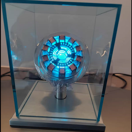 1/1 Scale MK1 Heart-shaped Arc Reactor Tech Desk Ornament (Metal Base Version) - cubertime