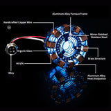 1/1 Scale MK1 Heart-shaped Arc Reactor Tech Desk Ornament (Metal Base Version) - cubertime