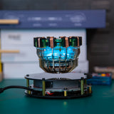 1/1 Scale MK1/MK2 Arc Reactor Floating Rotating LED Tech Desk Ornament - cubertime