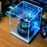 1/1 Scale MK1/MK2 Arc Reactor Floating Rotating LED Tech Desk Ornament - cubertime