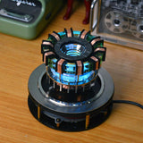 1/1 Scale MK1/MK2 Arc Reactor Floating Rotating LED Tech Desk Ornament - cubertime