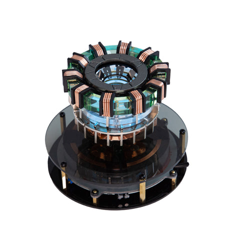 1/1 Scale MK1/MK2 Arc Reactor Floating Rotating LED Tech Desk Ornament - cubertime