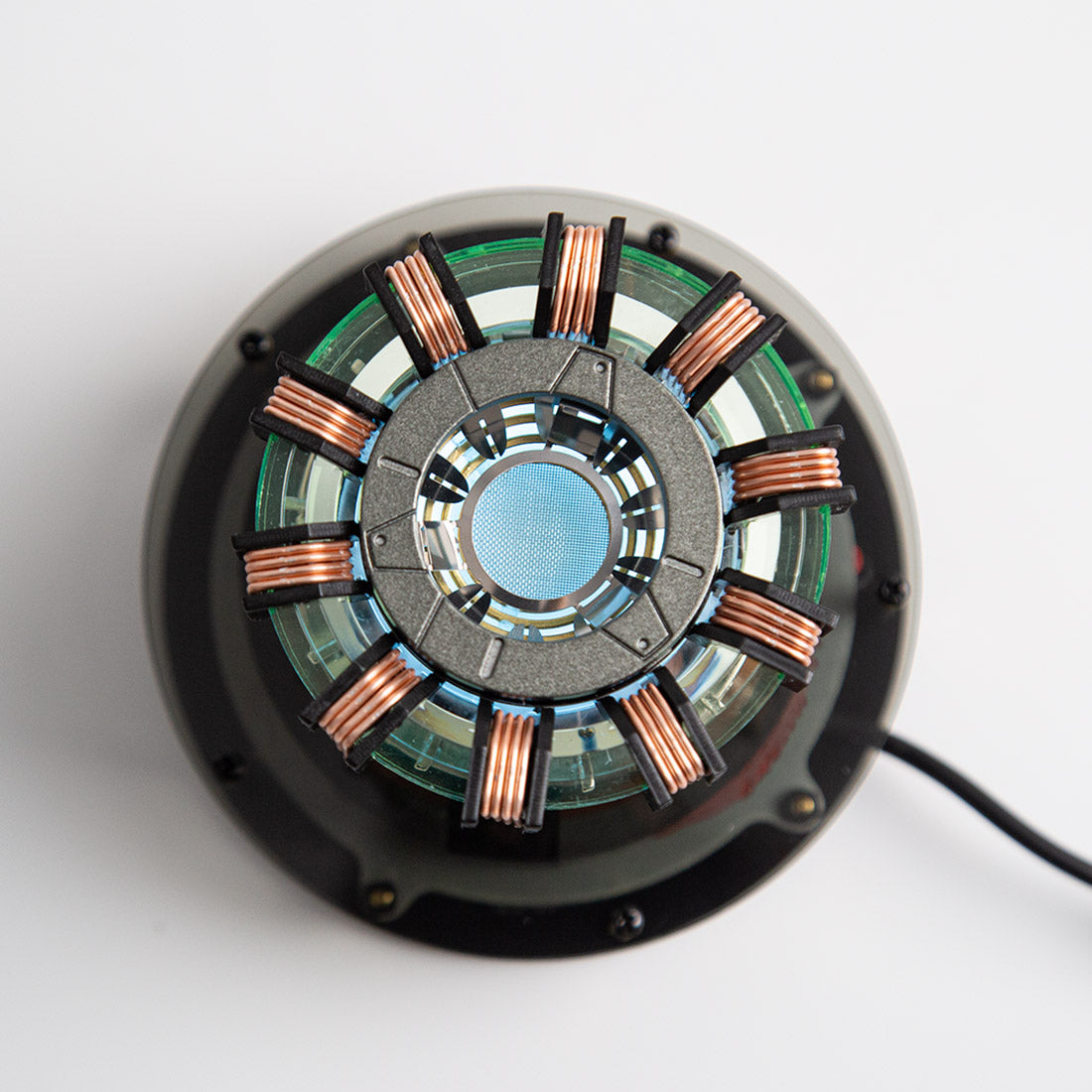 1/1 Scale MK1/MK2 Arc Reactor Floating Rotating LED Tech Desk Ornament - cubertime