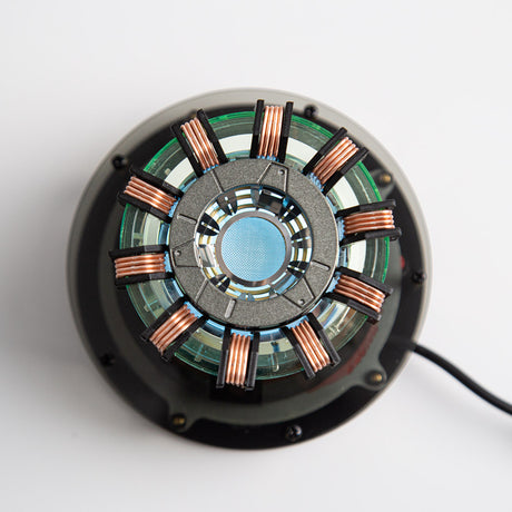 1/1 Scale MK1/MK2 Arc Reactor Floating Rotating LED Tech Desk Ornament - cubertime