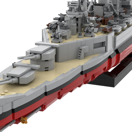 MOC 1/300 Scale HMS Hood Battlecruiser Building Blocks, Military Warship Naval Display Construction Set for Adult Collectors (2751PCS) - cubertime