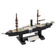 MOC 1/300 Scale SMS Preussischer Paddle Steamer Building Blocks, Military Series Historic Prussian Naval Ship Model, Collector Display Set (243PCS) - cubertime