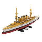 MOC 1/300 Scale SMS Scharnhorst Armored Cruiser Building Blocks, Military Series Historic Naval Brick Warship Display Set (1187PCS) - cubertime