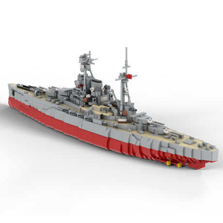 1/350 Scale Large Military Battleship Building Blocks Set (1730PCS) - cubertime