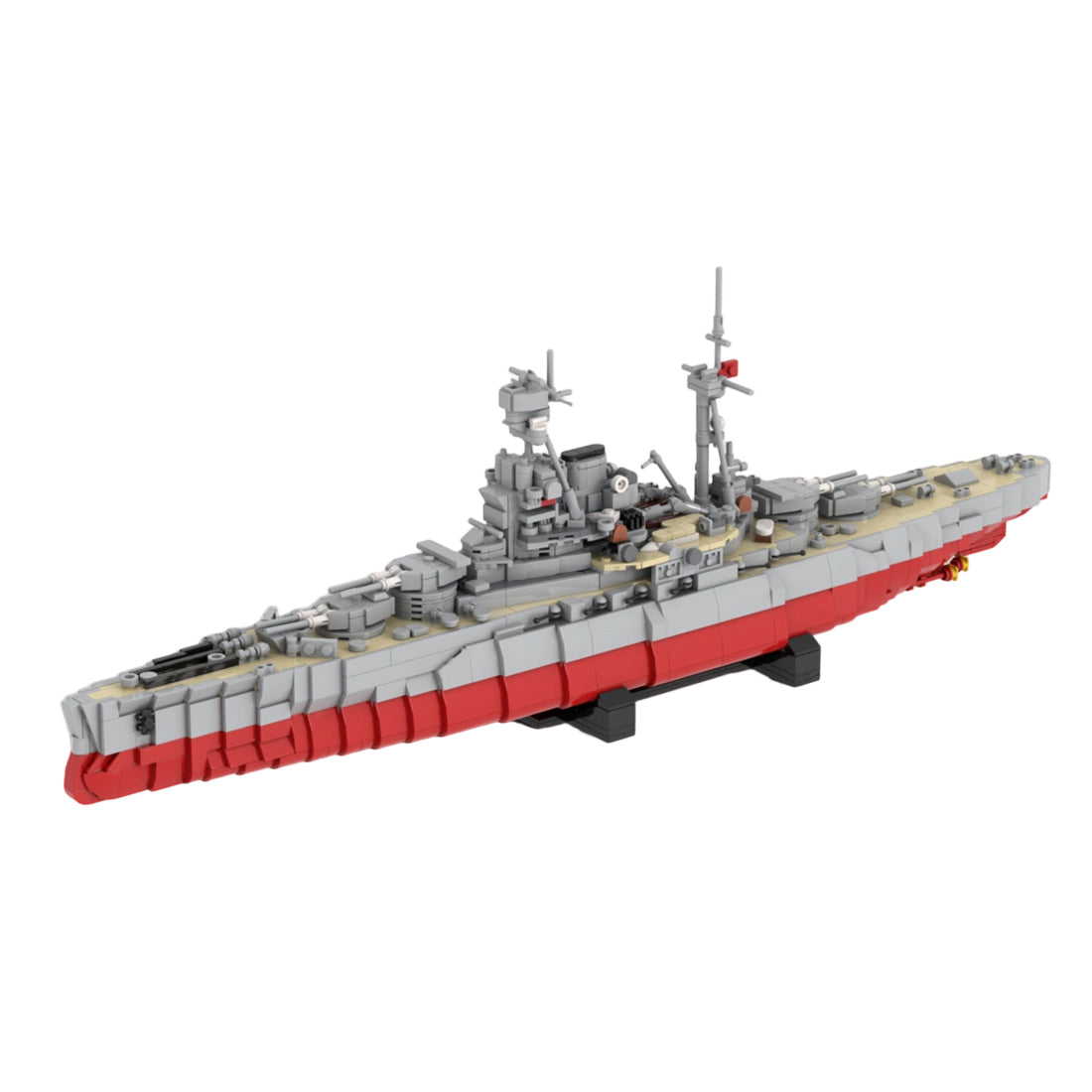 1/350 Scale Large Military Battleship Building Blocks Set (1730PCS) - cubertime