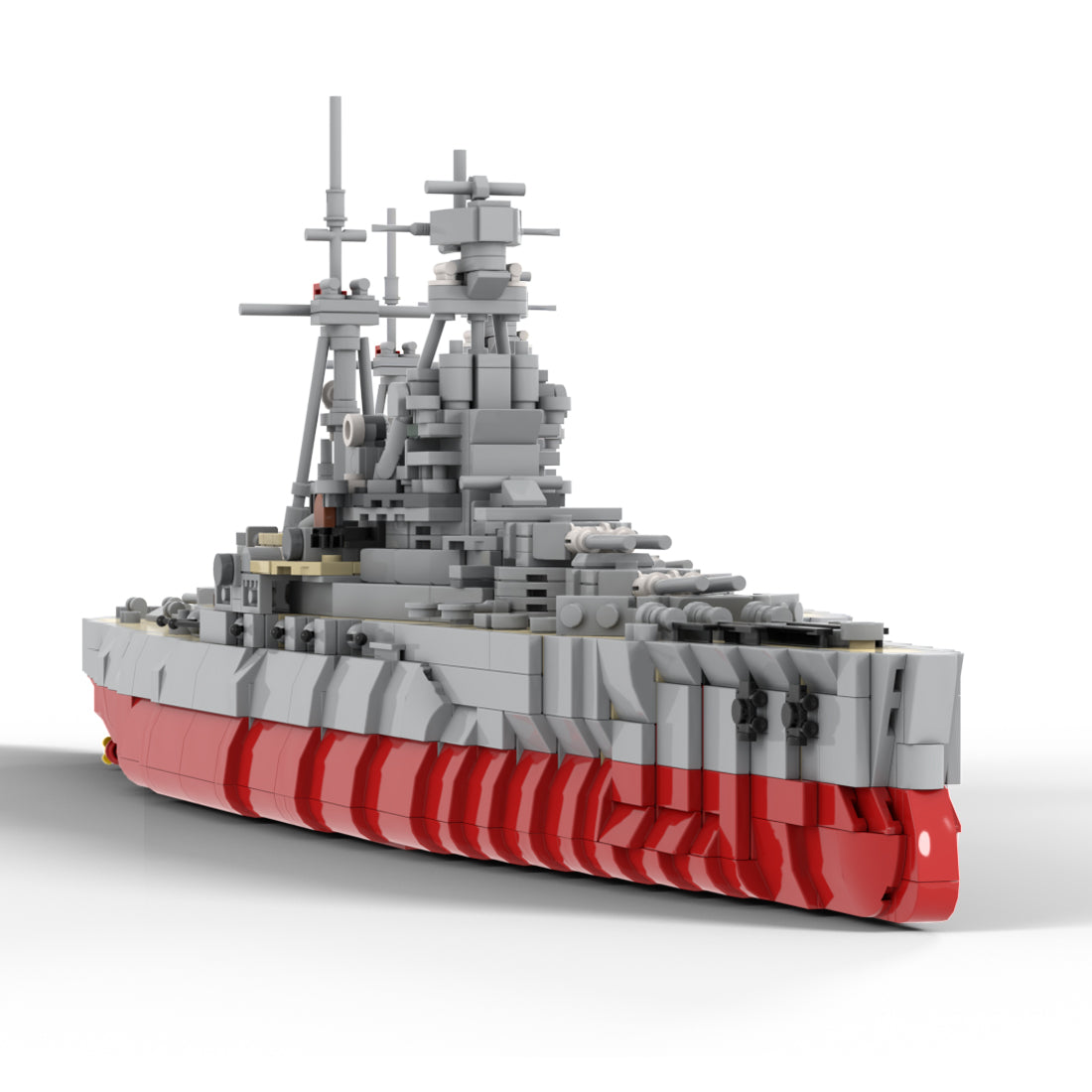 1/350 Scale Large Military Battleship Building Blocks Set (1730PCS) - cubertime