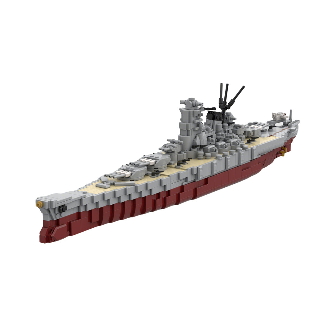 1/470 Scale Japanese Navy's Yamato Battleship Building Blocks Set (1910PCS) - cubertime