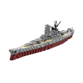 1/470 Scale Japanese Navy's Yamato Battleship Building Blocks Set (1910PCS) - cubertime