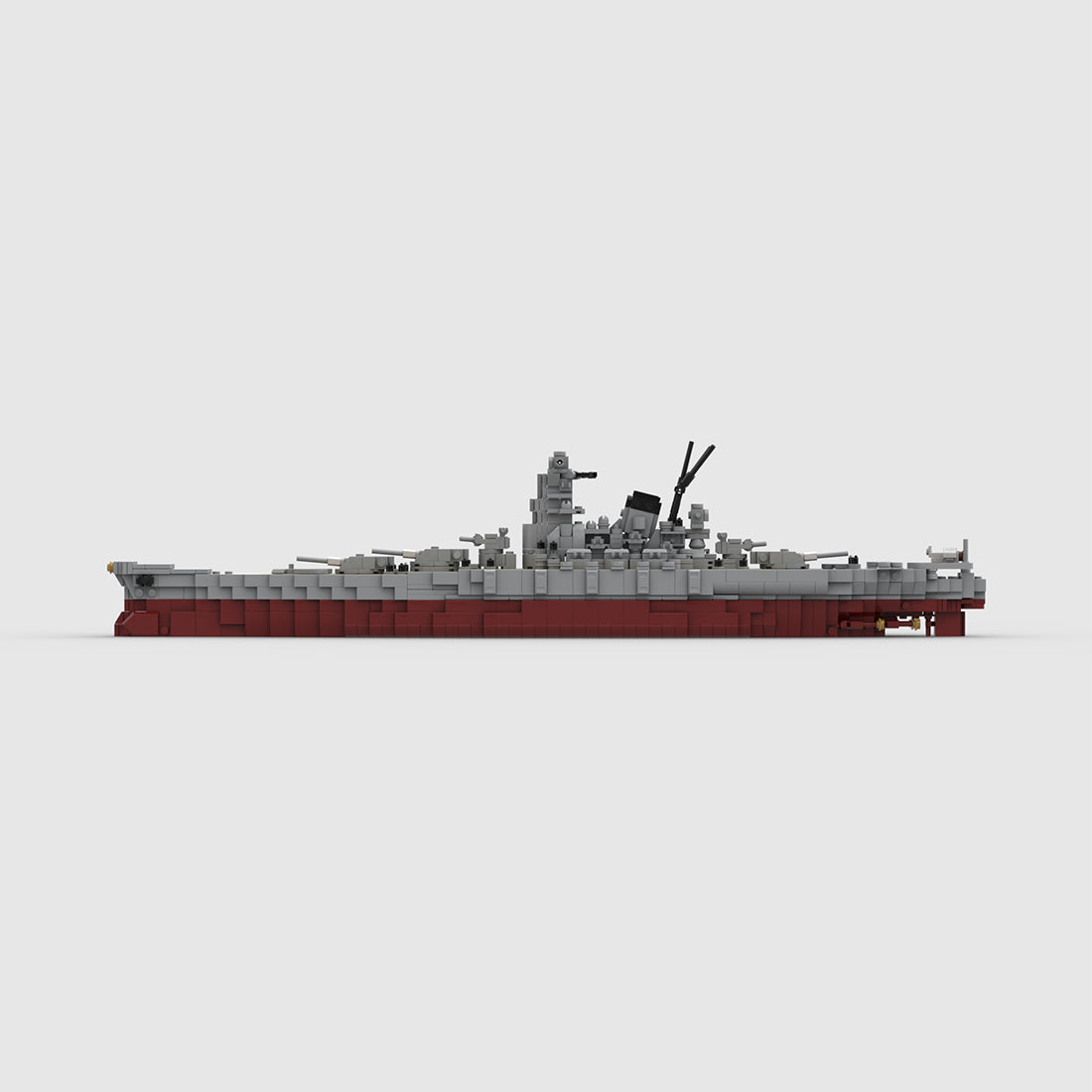 1/470 Scale Japanese Navy's Yamato Battleship Building Blocks Set (1910PCS) - cubertime