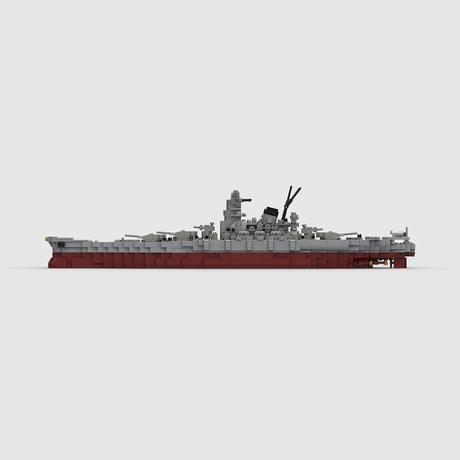 1/470 Scale Japanese Navy's Yamato Battleship Building Blocks Set (1910PCS) - cubertime