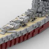 1/470 Scale Japanese Navy's Yamato Battleship Building Blocks Set (1910PCS) - cubertime