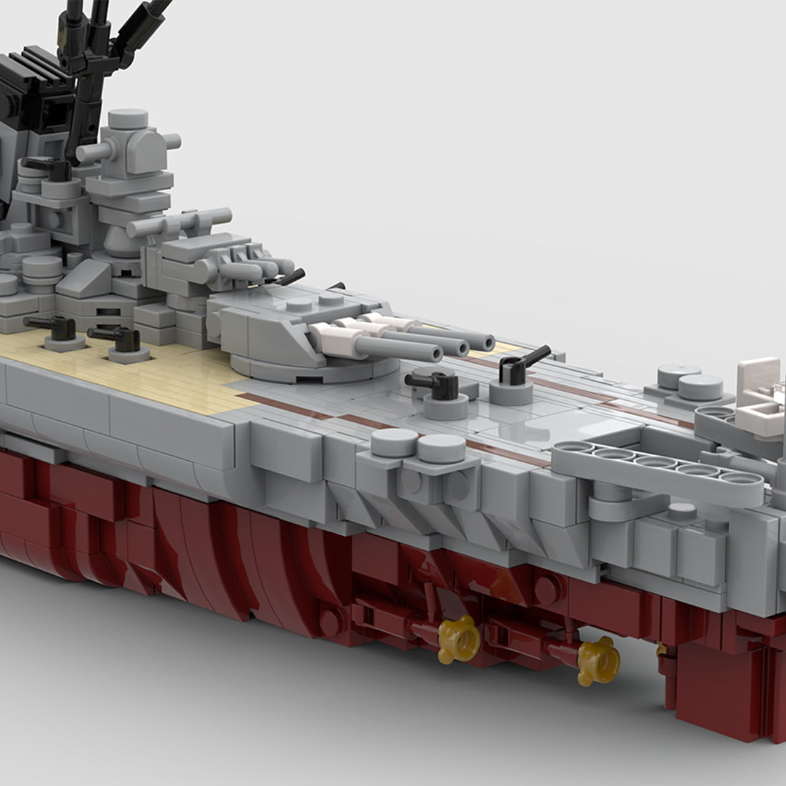 1/470 Scale Japanese Navy's Yamato Battleship Building Blocks Set (1910PCS) - cubertime