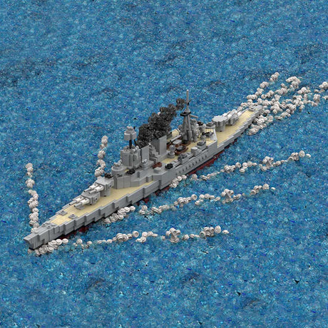 1/485 Scale WWII British Hood Battlecruiser Military Building Blocks Set(1301PCS) - cubertime