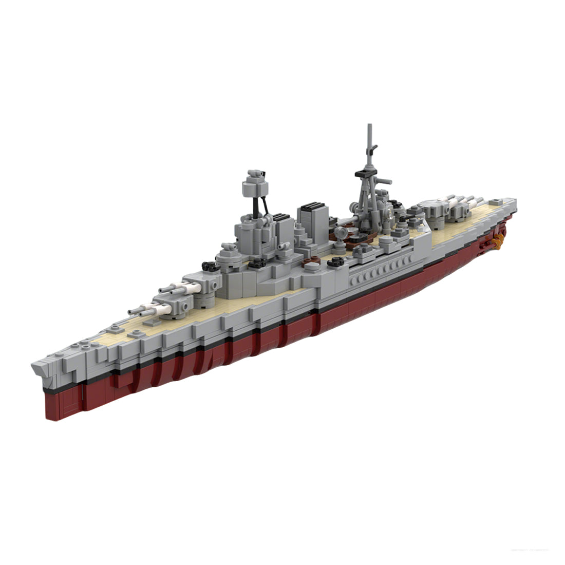 1/485 Scale WWII British Hood Battlecruiser Military Building Blocks Set(1301PCS) - cubertime
