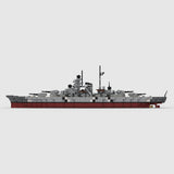 1/485 Scale WWII German Bismarck Military Building Blocks Set(1537PCS) - cubertime