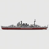 1/485 Scale WWII Atago Japanese Cruiser the Kaohsiung-class Cruiser Military Building Blocks Set(864PCS) - cubertime