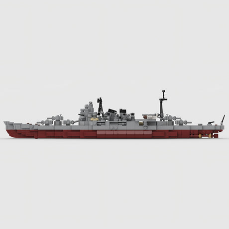 1/485 Scale WWII Atago Japanese Cruiser the Kaohsiung-class Cruiser Military Building Blocks Set(864PCS) - cubertime