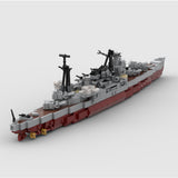1/485 Scale WWII Atago Japanese Cruiser the Kaohsiung-class Cruiser Military Building Blocks Set(864PCS) - cubertime