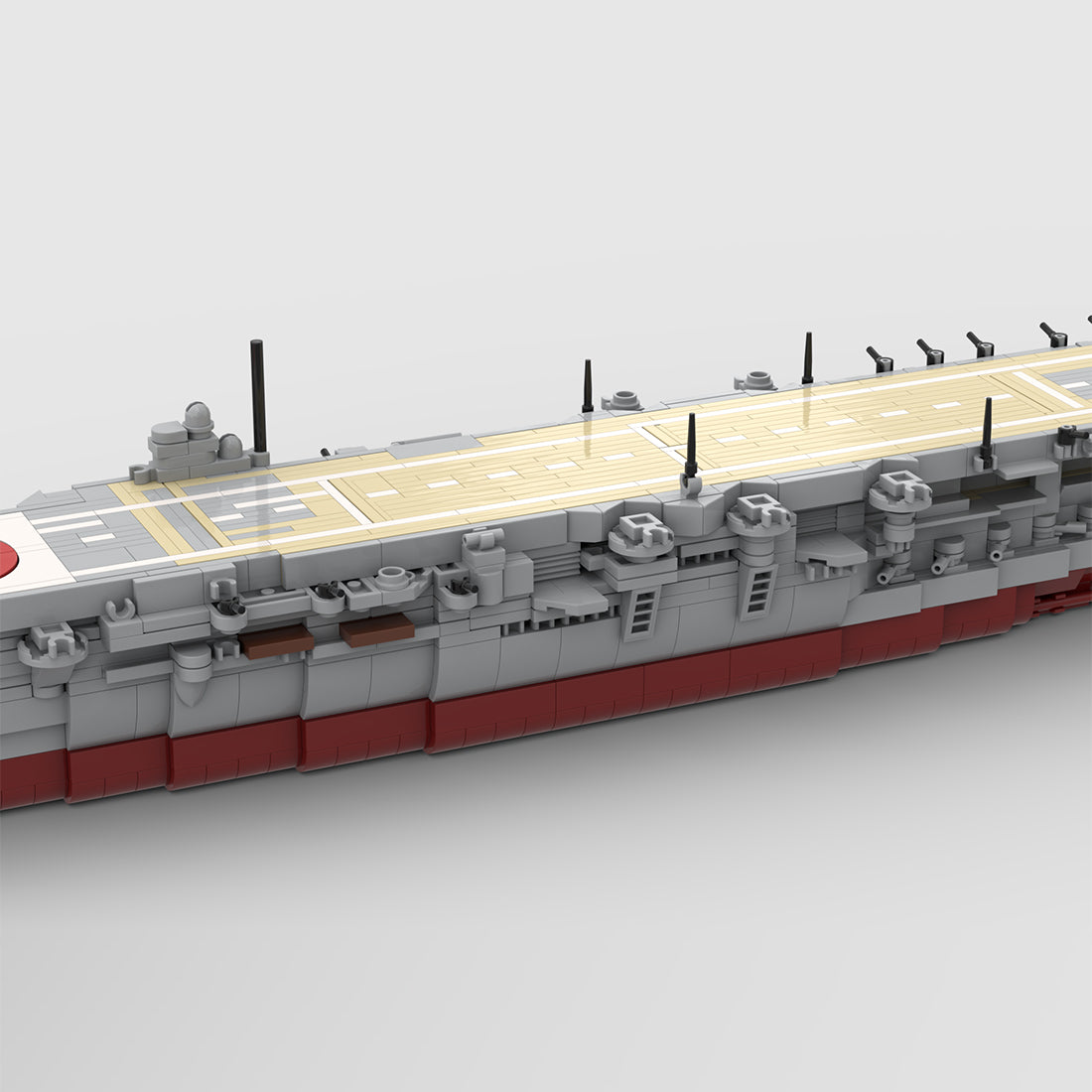 1/485 Scale WWII Kaga Japanese Navy Aircraft Carrier Military Building Blocks Set(1739PCS) - cubertime