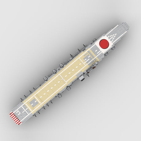 1/485 Scale WWII Kaga Japanese Navy Aircraft Carrier Military Building Blocks Set(1739PCS) - cubertime